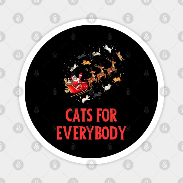 Cats For Everybody Magnet by Creatifly Graphic Tees